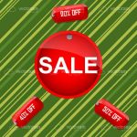 Red Sale and Discount Tags